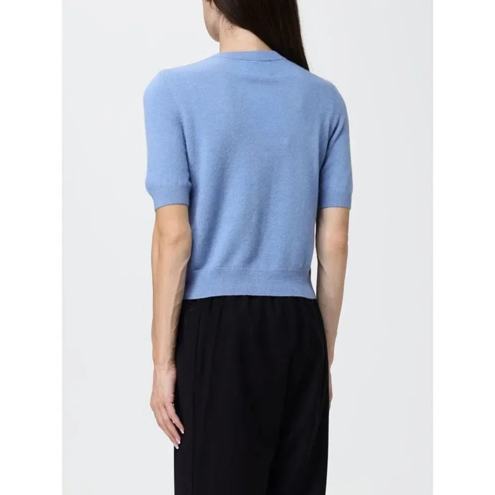 Lisa Yang Women Lisa Yang Short-Sleeved 100% Cashmere Crewneck Cardigan